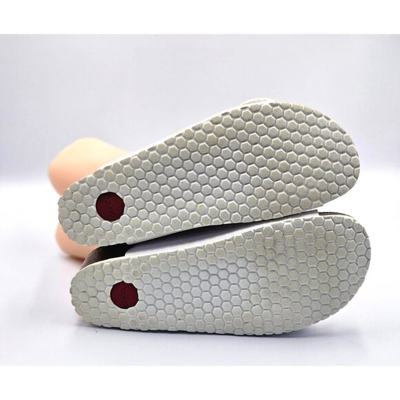 Ara Women's Laminado Pearl White Leather Slip-On Sandals Size 7.5 (38) 2521 - Picture 6 of 16